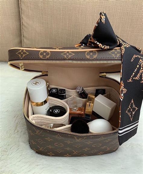 lv make up|lv large square makeup bag.